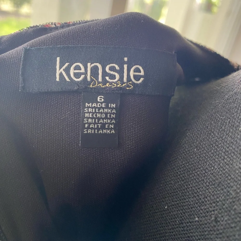 Kensie Pink and Black Sleeveless V-Neck Sundress - Picture 6 of 6